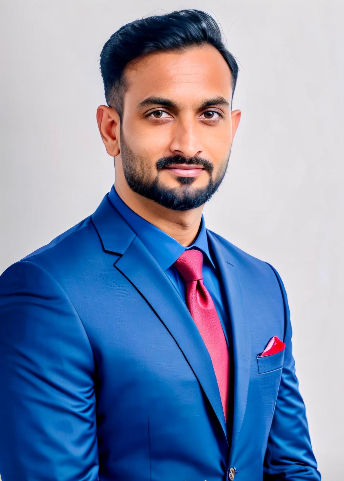 driving instructor Arslan professional portrait for driving school Glasgow